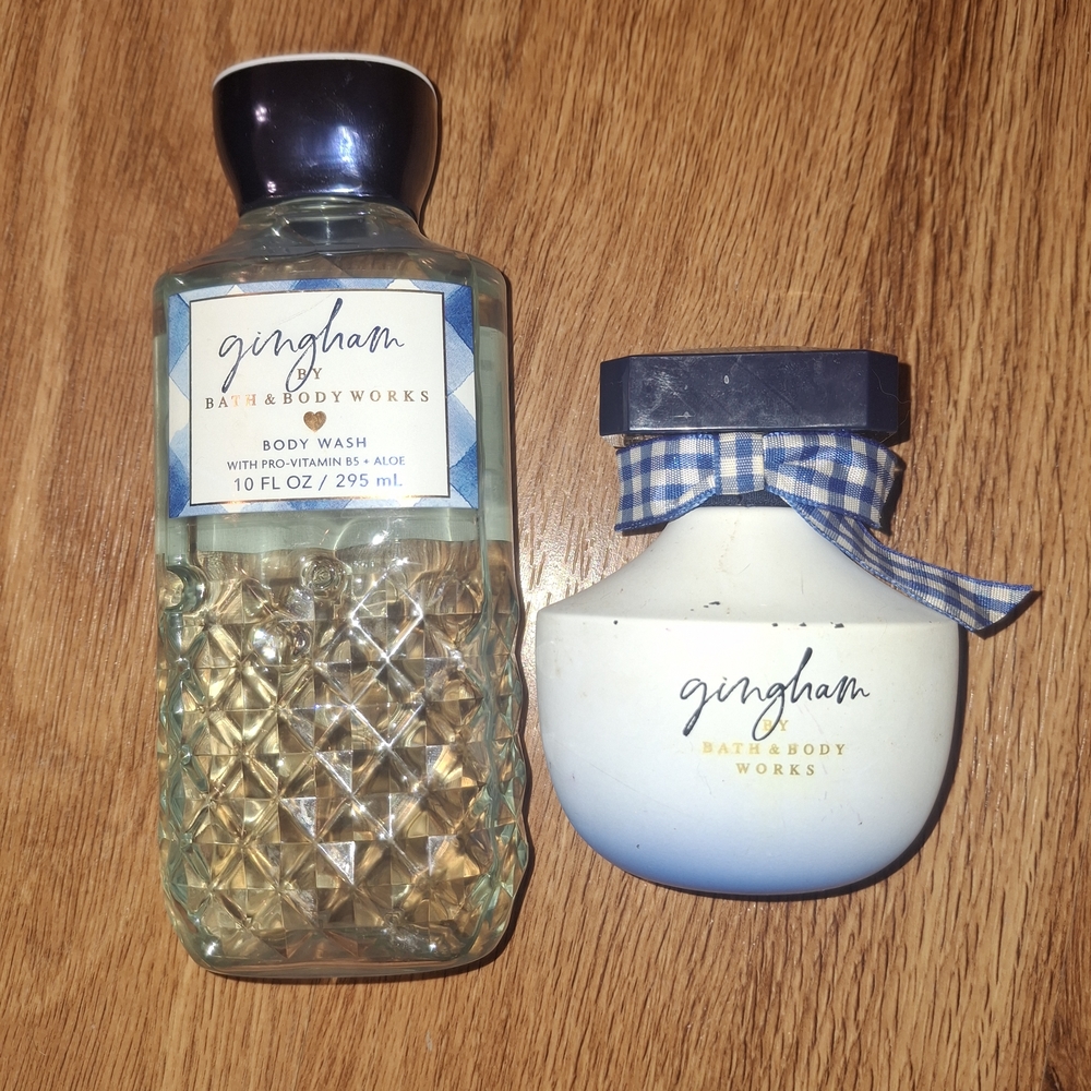 Bath & Body Works Gingham Body Wash and Cream Duo